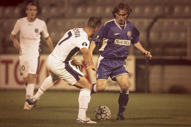 Luka Modric trong màu áo Dinamo Zagreb